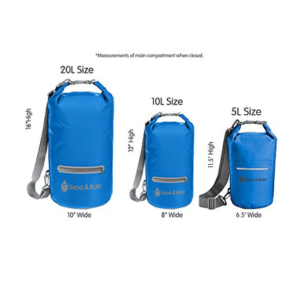 Skog Å Kust DrySak Roll Top Waterproof Bag, 5, 10 & 20 Liter - color: Navy Blue, size: 20 Liter
