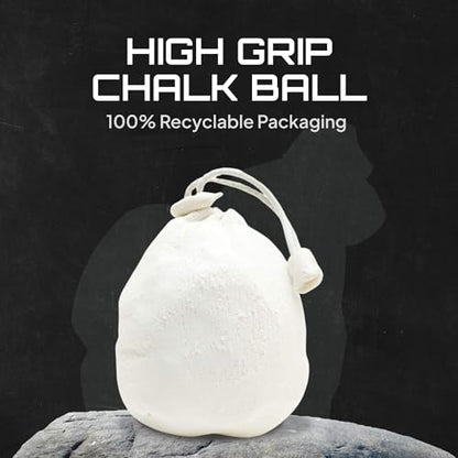 Beasty Chalk - Chalk Ball, 80 gram - Premium Gym Chalk in Refillable Sock - Non Toxic - Great for Climbing, Gymnastics, Weightlifting, Crossfit, Pool, Training