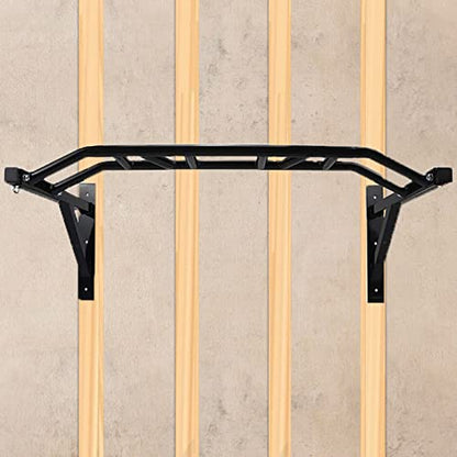 Wall Mounted Pull Up Bar Multifunctional Chin Up bar for Home Gym | Heavy Duty Multifunctional,Power Tower Set,Training Equipment Fitness Dip Stand,Supports to 440 Lbs - color: Multi Grip Pull Up Bar