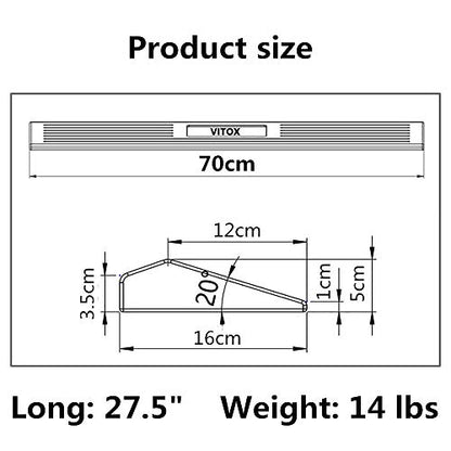 Squat Wedge - Slant Board for Weightlifting and Squats, Non-Slip Solid Rubber Squat Blocks for Powerlifting, Deadlifting, Weight Training, Barbell and Kettlebell Squats