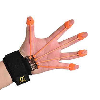 Elastic Silicone Finger Strengthener, 5 Hand Exerciser, Recovery Physical Equipment Workout Extension, Hand Grip Trainer Strength Stretching Rehabilitation - size: 75 lbs 5 finger cots