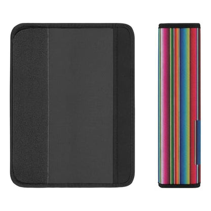 Universal Fit Car Seat Belt Pad for Elderly Support, All Vehicles, 2 Piece Mexican Serape Blanket Stripes Automotive Seat Belt Protector Pressure Relief - color: Pattern 114