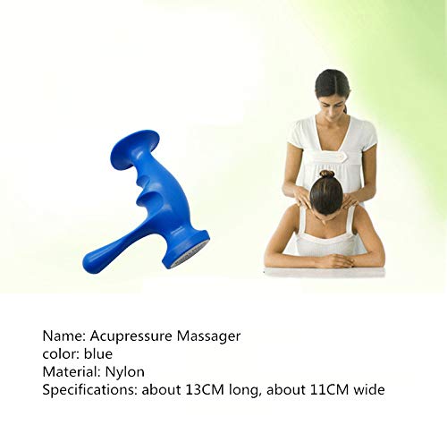Health Massage Tool Deep Tissue Massage Tool Thumb Saver Massager Trigger Point Massage Tool Trigger Point Pressure, Acupressure(Blue)