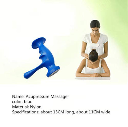 Health Massage Tool Deep Tissue Massage Tool Thumb Saver Massager Trigger Point Massage Tool Trigger Point Pressure, Acupressure(Blue)