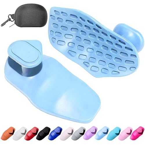 Silicone Gym Grips for Weight Lifting,Workout Gloves Alternative | Anti Slip Gym Workout Grip for Women Men,Rubber Gym Hand Grips-Weightlifting Grips Pad for Barbell,Pull Up,Ryptfit,Training - color: Sky Blue, size: Medium