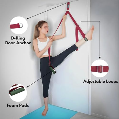 Artan Balance Stretching Straps for Flexibility, Balance, and Leg Stretching – Multiple Styles for Yoga, Ballet, Dance, Gymnastics & Physical Therapy - size: FlexMaster