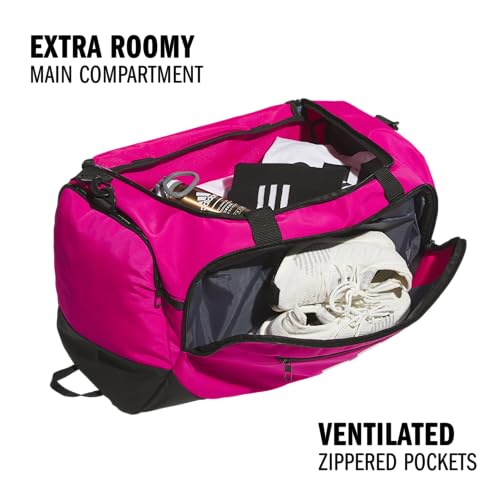 adidas Defender 5 Duffel Bag for Sports, Gym and Travel, Team Shock Pink 2, OSFA - color: Team Shock Pink 2/Medium 59L, style: Medium 59l