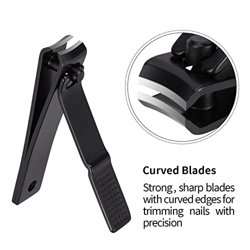 Nail Clipper Set, Christmas Stocking Stuffers for Men,Teen Boy,Husband,Dad | Gift Ideal for Boyfriend, Ultra Sharp Stainless Steel Fingernail Clippers & Leather Travel Case,Manicure Set for Men,Women