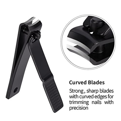 Nail Clipper Set, Christmas Stocking Stuffers for Men,Teen Boy,Husband,Dad | Gift Ideal for Boyfriend, Ultra Sharp Stainless Steel Fingernail Clippers & Leather Travel Case,Manicure Set for Men,Women