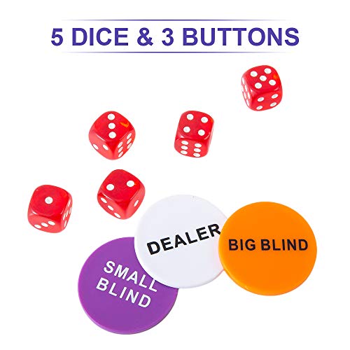 Poker Chip Set - 300PCS Poker Chips with Aluminum Case, 11.5 Gram Chips for Texas Holdem Blackjack - style: 300pcs