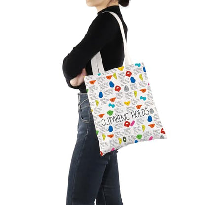 G2TUP Climbing Inspired Gift Climbing Hold Tote Bag Rock-Climb Handbag Climbing Lover Gift Types Of Climbing Hold Gift