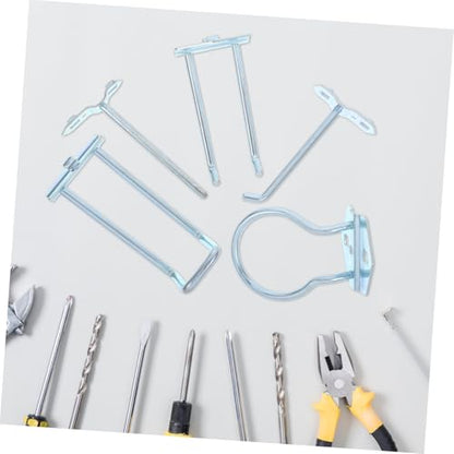 Healifty 5pcs Metal Pegboard Hooks for Hardware Tool Hanging Board Heavy Duty Tool Holder Hook Accessories