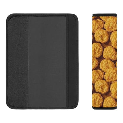 Universal Fit Car Seat Belt Pad for Elderly Support, All Vehicles, 2 Piece Food Chicken Nuggets Automotive Seat Belt Protector Pressure Relief - color: Pattern 924