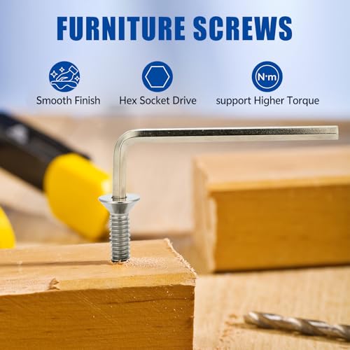 50 Pcs 1/4-20 x 1/2 Flat Head Socket Cap Screws Countersunk Bolts,304 Stainless Steel 18-8,Allen Socket Drive,Bright Finish,Fully Machine Thread (1/4-20 x 1/2 (50pcs)) - size: 1/4-20 x 1/2 (50pcs)
