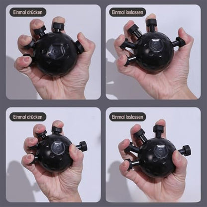 2025 New Finger Grip Strength Trainer, Forearm Strengthener, Finger Grip Exerciser Balls, Hand Strength Trainer for Wrist & Forearm, Guitar Gripper, Extender for Workout and Rehabilitation