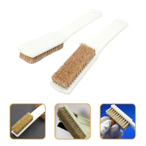 Alasum Stone Cleaning Brush and Chalk Brush 2pcs with Boar Bristles and Sturdy Handle for Bouldering and Rock Climbing Chalk Hold Cleaning Outdoor Sports