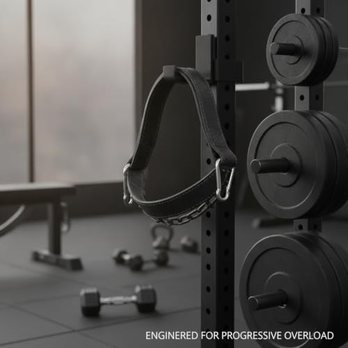Fits Standard Weight Plates: Iron Chain Weighted Dip Belt for Pull-Ups, Dips, and Strength Training