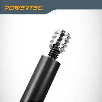 POWERTEC 71814 1/4"-20 Threaded Insert Installation Tool Set | T-Wrench with 50-PC Zinc Plated Threaded Inserts for Wood Furniture | 1/4"-20 Internal Threads x 11.9mm Long - size: 1/4"-20, style: T Wrench + Threaded Insert