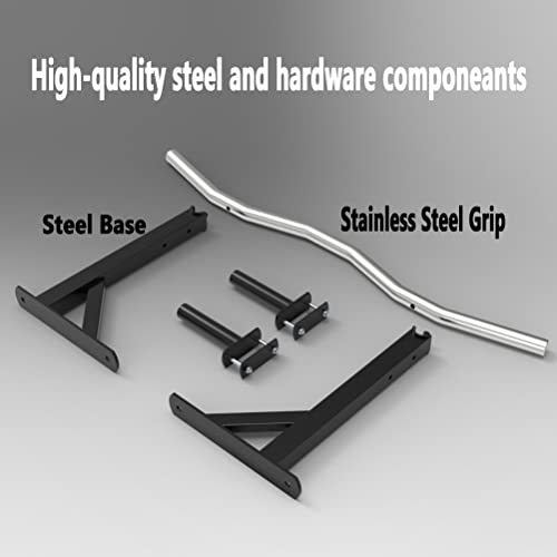 Fitness Equipment Wall Mounted Pull Up Bar, Space Saving Ceiling Steel Fitness Horizontal Bar, Home Gym Strength Training Bar, Load 661 LB
