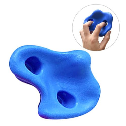 HERCHR 10 Rock Climbing Holds, PE Ergonomic Rock Wall Holds Grips for Indoor and Outdoor Playground Play Set Includes Mounting Hardware - color: Blue