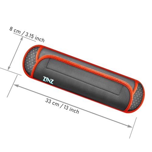 ZINZ Universal Shoulder Pad with Ultra Thick Cushion for Bag Luggage Bag Crossbody, Plus Long & Anti-Slip & Breathable,Grey-Orange Edge - color: Grey-orange Edge