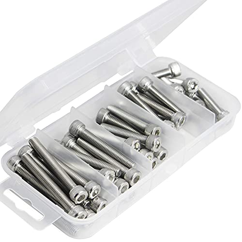 M5 x 20/25/30/35/40mm Socket Head Cap Screws M5 Bolts Stainless Steel 304 Metric Machine Hex Socket Screw, 50PCS - size: M5 x 20/25/30/35/40mm