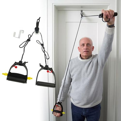 Lifeline Shoulder Pulley Deluxe, Physical Therapy FSA, Physical Therapy Equipment, Over The Door Exercise Pulley - size: One Size, style: LLMUSP-4