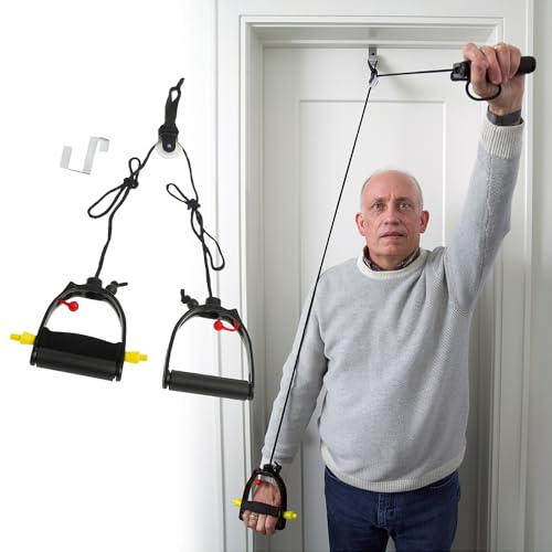 Lifeline Shoulder Pulley Deluxe, Physical Therapy FSA, Physical Therapy Equipment, Over The Door Exercise Pulley - size: One Size (Pack of 6), style: LLMUSP-4