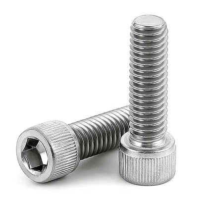 M6 x 25mm Socket Head Cap Screws, Allen Socket Drive, Stainless Steel 18-8 (304), Fully Threaded, Bright Finish, Machine Thread, 25 PCS - size: M6 x 25mm