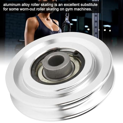 Aluminium Alloy Pulley Wheel, Strength Training Exercise Hardware Fitness Equipment Accessories for Home Gym Equipment Exercise Machine Pulldown Attachments - size: Diameter 70mm