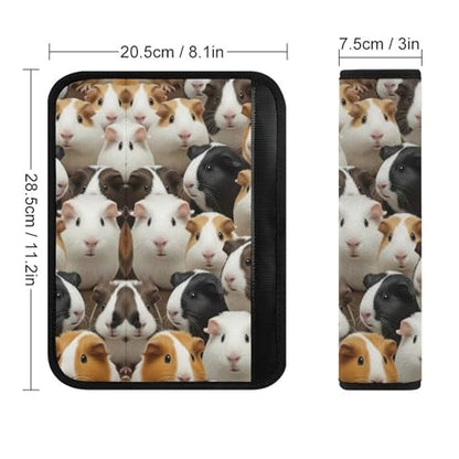 2 Pack Cute Animal Guinea Pig Car Seat Straps Shoulder Pads Breathable Shoulder Protector for Elderly Support, Most Cars, Pressure Relief - color: Pattern 820