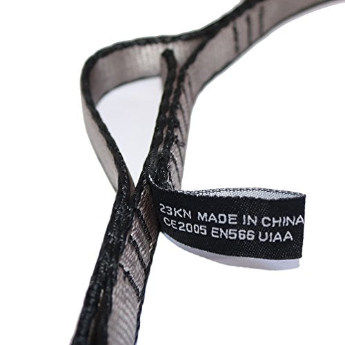 23kn Daisy Chain Sling Rock Safety Climbing Strap Adjustable with 10 Loops,for Aerial Yoga,Swing, Hammock, Suspension, Exercise (Pack 1)