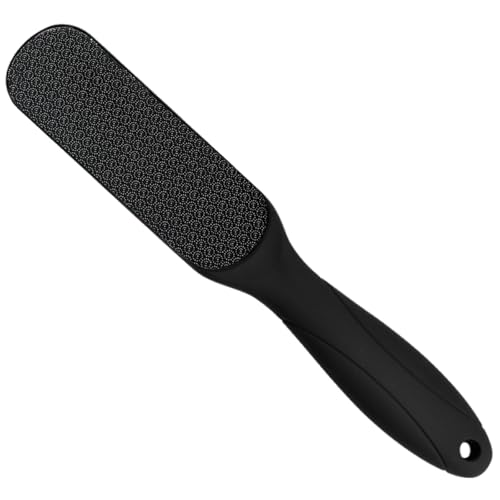 Nano Glass Foot File, Callus Remover for Feet, Wet and Dry Feet Dead Skin Remover, Durable Foot Scrubber, Double-Sided Safe Hygienic Pedicure Tools for Feet, Long Lasting Foot Care Soft Smooth Feet - style: Black