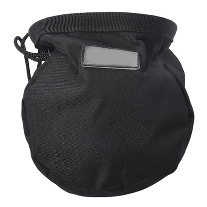 Premium Rock Climbing Chalk Bag with Adjustable Waist Belt Large Capacity Magnesium Powder Pouch for Outdoor Climbing Gym Workouts Oxford Fabric Durable Black 15x15x17cm