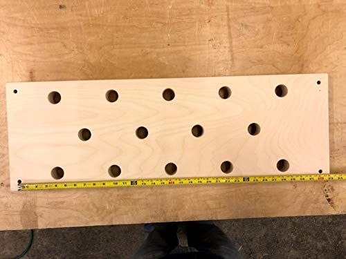 12"x34" Horizontal Climbing Pegboard