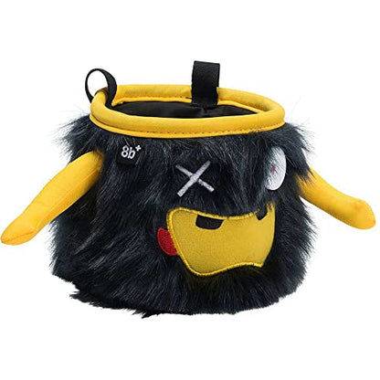 8BPLUS Chalk Bag for Climbing, Bouldering, Belt and Giftbox Included - Wide Opening - Brush Holders, for Left & Right Handers (Phil)