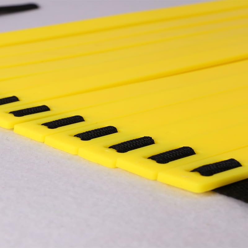 Speed Training Ladder, Training Ladder, Nylon Rope PP Rope Adjustable Spacing Speed Footwork Practice Equipment - size: 6m / 19.69ft 12 Rung