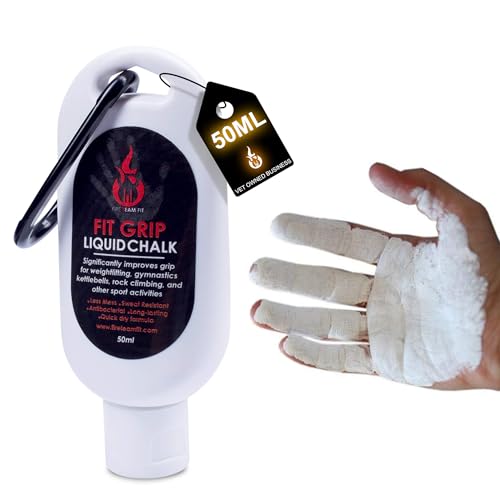 Liquid Chalk for Weight Lifting, Rock Climbing, Cross Training, & Powerlifting, Gym Approved Workout Chalk for Hands & Calluses - size: 50 ml (5 pack)