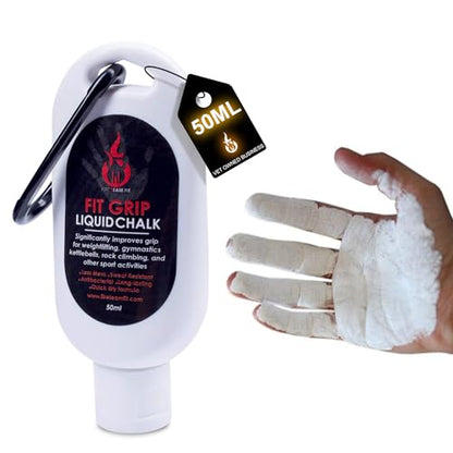 Liquid Chalk for Weight Lifting, Rock Climbing, Cross Training, & Powerlifting, Gym Approved Workout Chalk for Hands & Calluses - size: 50 ml