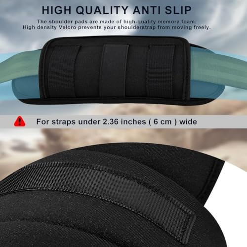 ZINZ 2-Pack Professional Tactical Shoulder Pad, Ultra-Thick & Breathable Cushion for Vest Shoulder Straps and Backpacks, Comfort & Durable - color: Black