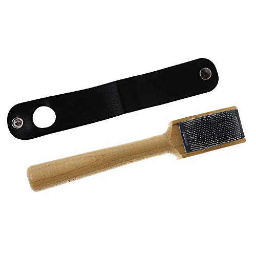 JKJF Dance Shoes Brush, Suede Sole Wire Shoes Wood Cleaning Brush, Shoes Cleaner Brush (2 Pcs)