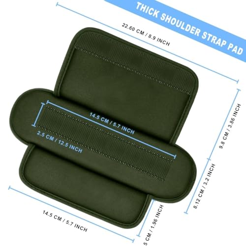 ZINZ 2-Pack Professional Tactical Shoulder Pad, Ultra-Thick & Breathable Cushion for Vest Shoulder Straps and Backpacks, Comfort & Durable - color: Army Green