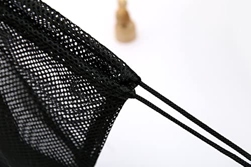 Palmhomee Pack of 4 Mesh Drawstring Bag String Bag for Sports Climbing Gym Laundry Seashell Toy Beach and Hunting (Mixed 2 Sizes)