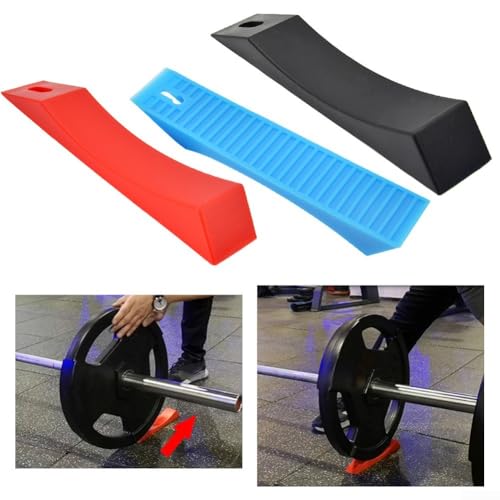Deadlift Wedge Blocks for Barbell Weight Lifting, Silicone Anti-Slip Pads for Powerlifting(Blue) - size: Blue