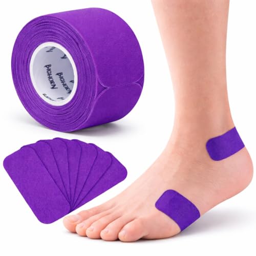Bighorn Athletics Blister Prevention Tape, 67 Strips, 1-Pk, Purple | Waterproof strips protect fingers & feet from blisters during golf, hiking & bowling. Flexible, skin-friendly & stays on. - color: Purple, size: 1-Pack