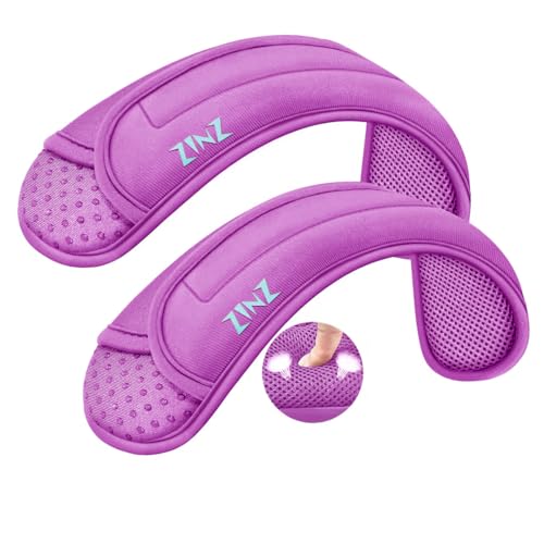 ZINZ 2-Pack Universal Shoulder Pad with Ultra thick Cushion for Bag Luggage Bag Crossbody, Plus Long & Anti-Slip & Breathable,Purple-2Pack - color: Purple-2pack