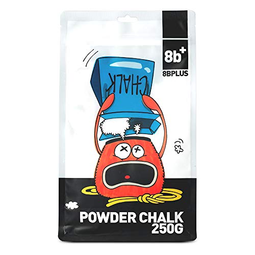 8BPLUS Chalk for Climbing, Bouldering - Premium Quality - No Fillers or Drying Agents - style: 250G Powder
