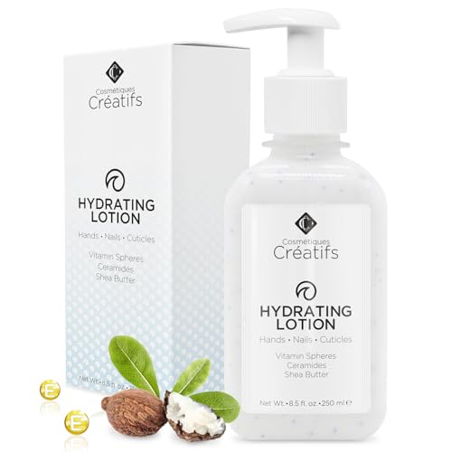 Hydrating Lotion for Dry Hands, Nails, and Cuticles, 8.5 fl. oz., Daily Moisturizing Skincare for Soft, Sensitive Skin with Shea Butter and Ceramides - size: 8.5 Fl Oz (Pack of 1)