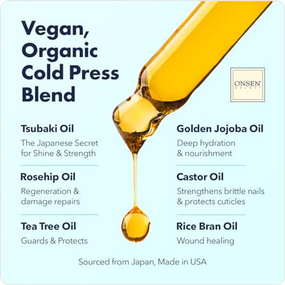 Onsen Nail & Cuticle Rescue Kit – Conditioner Serum, Repair Oil & Cuticle Balm – Tsubaki, Shea Butter, Jojoba – Strengthens Nails, Softens Cuticles, Hydrates Skin (15ml Serum+10ml Oil+32.5ml Cream) - size: 0.57 Ounce (Pack of 3)