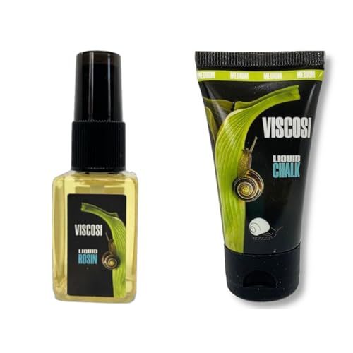 Pole GRIP SET: Ultimate Liquid Chalk 50 ml and Liquid Rosin Spray 30 ml. Maximum Firm Grip for Pole Dance, Aerial Silks, Rock Climbing, Tennis, Gymnastics, Weightlifting, CrossFit, and Fitness Training